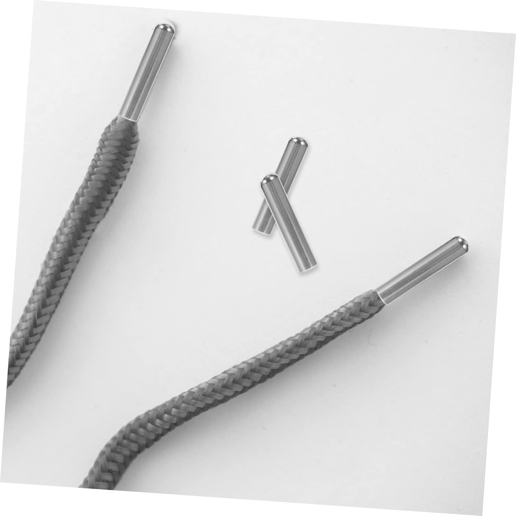 PACKOVE 5sets Sneaker Laces Metal Tips Shoelace End Repair Diy Craft Materials Shoelace Replacement Tips 20pcs*5