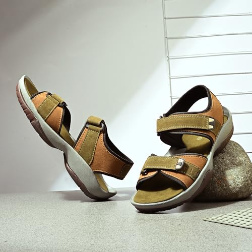 Image of Centrino Sandals for Men | Stylish Men's Casual Sandal for Office & Travel | Comfortable Sandals with Grip Insole & Quality (8140)