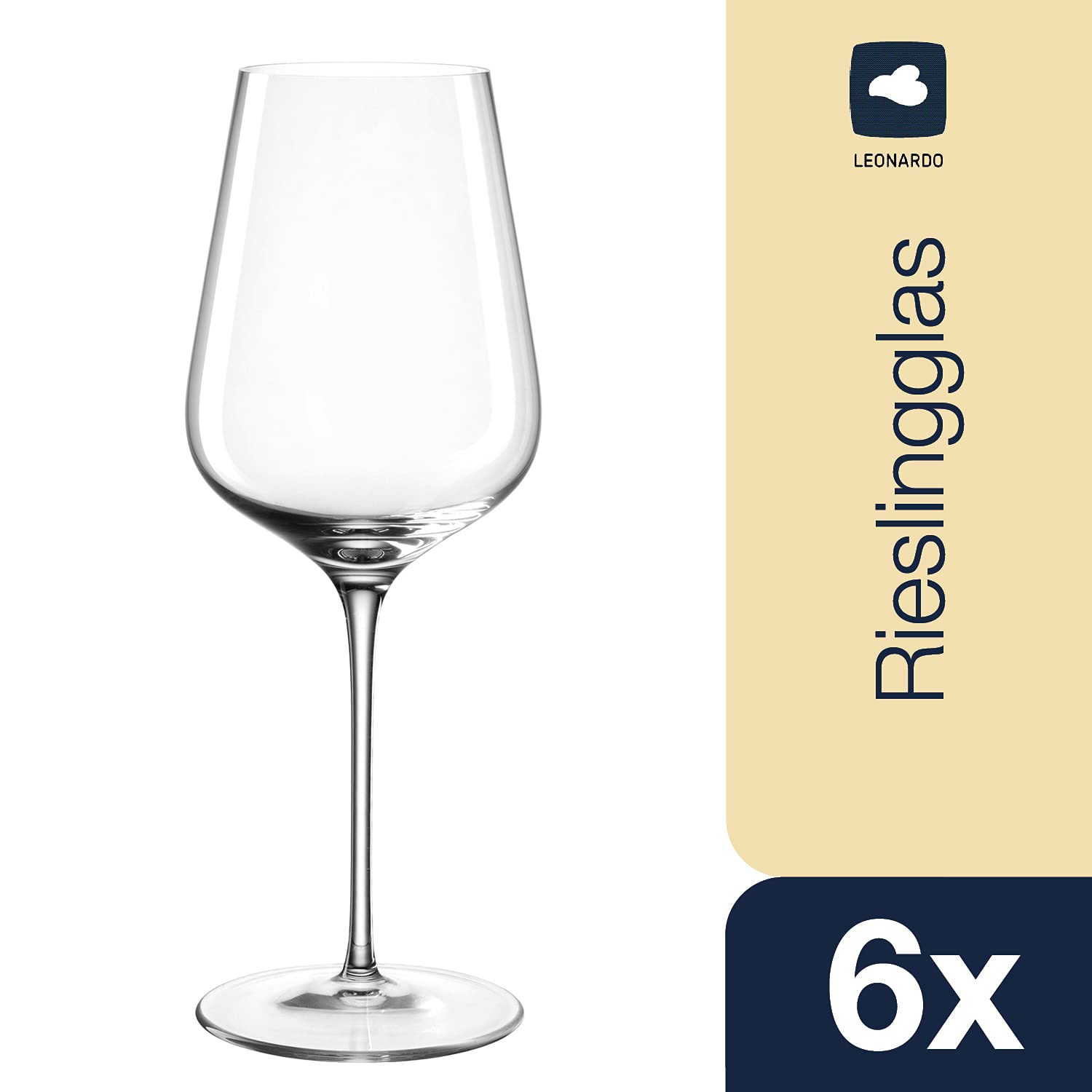 LEONARDO HOME Brunelli-Vaso Gigante (470 ml, 6 Unidades), Cristal