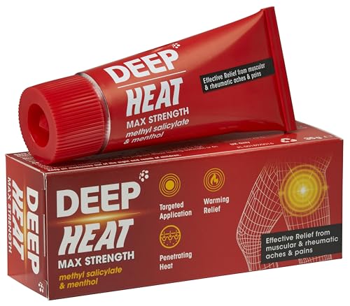 Deep Heat Max Strength Rub for Aches Pains & Stiffness 35g (Pack of 1)