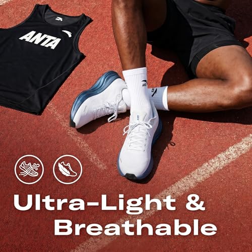 Image of ANTA Men's PG7 Running Shoes Cushioning Comfortable Breathable Athletic Workout Gym Cross Trainer Sports Sneakers