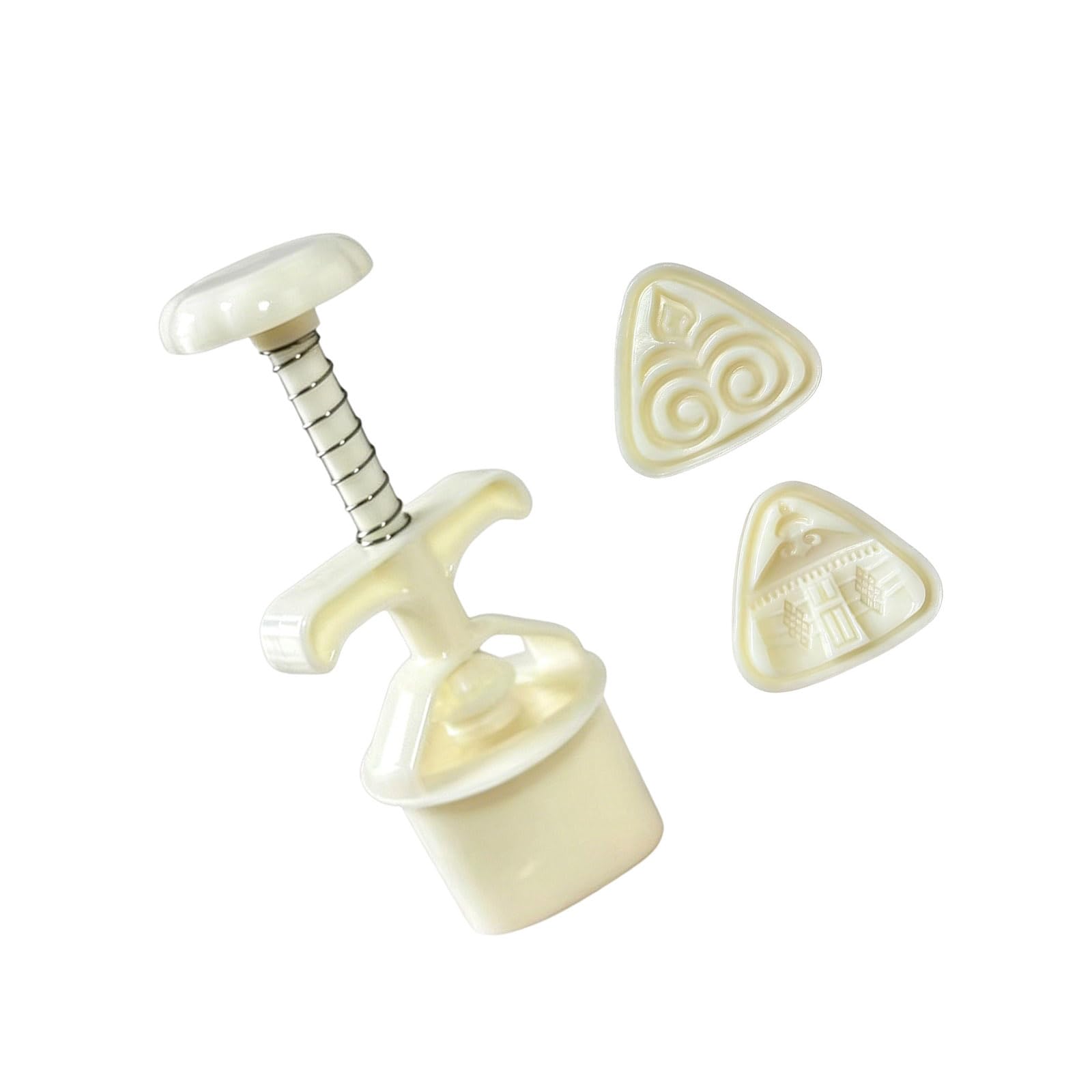 PANGBOER Cartoon Dessert Molds 3D Pastries Making Molds Zongzi Shape Baking Tool ABS Texture Dessert Press for Various Cake Simple Cookware