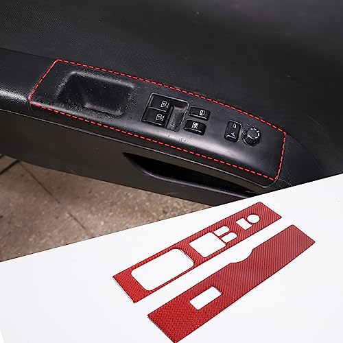 Autocollant lève-vitre fibre de carbone rouge Nissan 350z LHD porte