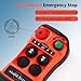 2 Channel Button Industrial Wireless Overhead Hoist Crane Radio Remote Control 110V Transmitter and Receiver for Lift Winch Electric Chain Hoist Crane Remote Control