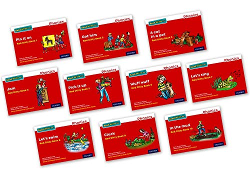 Read Write Inc - Phonics Red Ditty Books - Colour Pack of 10