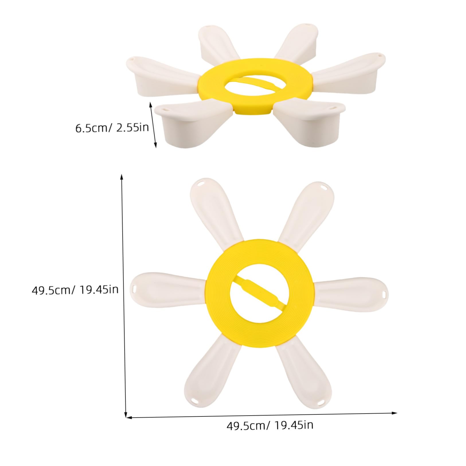 Abaodam Base per Palla da Yoga in Plastica, Supporto Rotondo | 49cm, per Studio e Palestra, Design Compatto, Organizza la Fitball Stabilità Migliorata