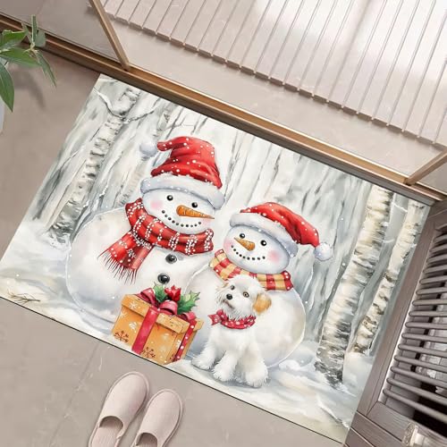 Paillasson de Noël antidérapant et absorbant de grande taille 90x150 - 2