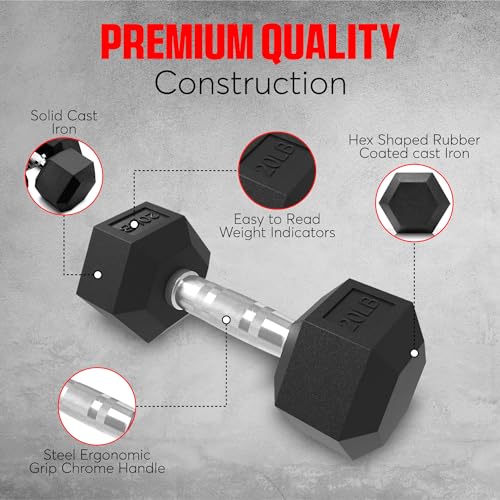 5-5060-LBS-Rubber-Hex-Dumbbell-Set-with-Rack-1012-Pair-550780-lbs-Weight-Set-for-Home-Gym-Strength-Training-Fitness-Center-Equipment-Black