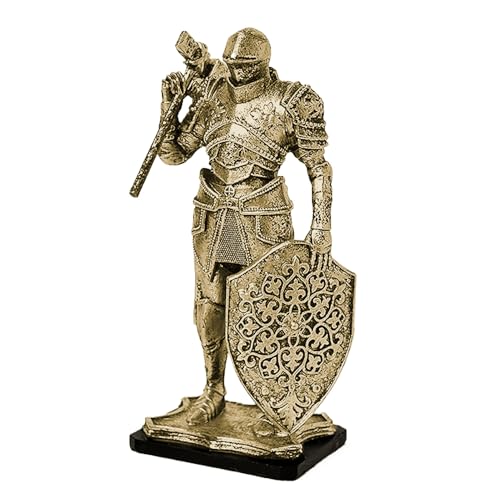 Figurines d'étagère chevalier en résine pour décoration salon - 7