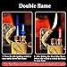 Magic Dual Flame Crocodile Lighter, Torch & Soft Flame Lighter, Creative Windproof Croc Torch Lighter, Cool Dual Jet Flame Butane Lighter, Refillable Butane Lighter for Outdoor Indoor (Blac Nickel)