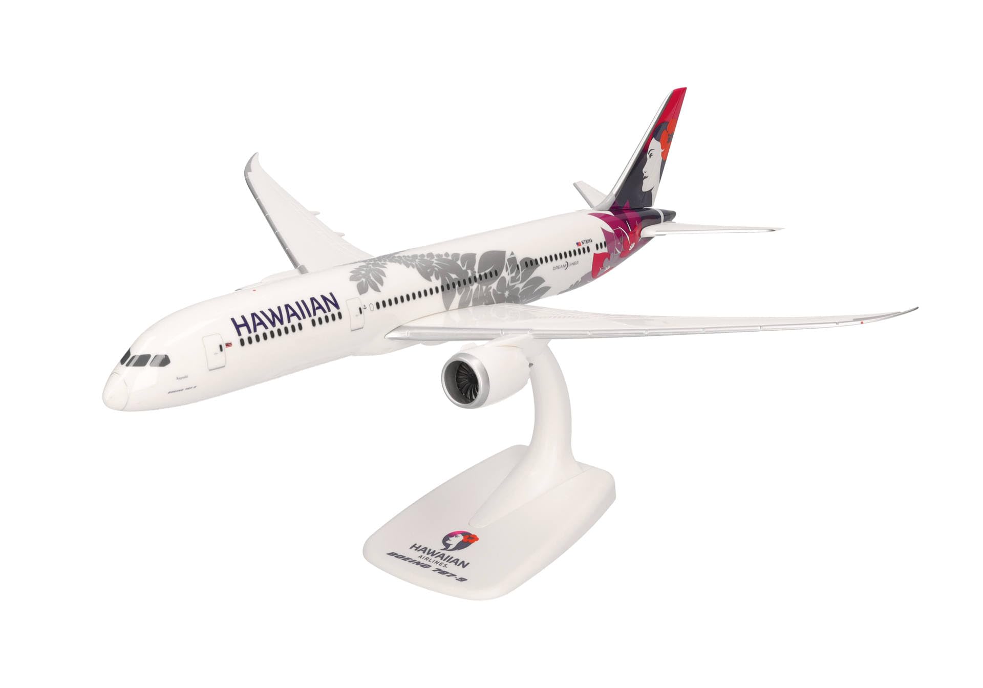 Amazon.com: Herpa Snap-fit Airplane Model Boeing 787-9 Hawaiian