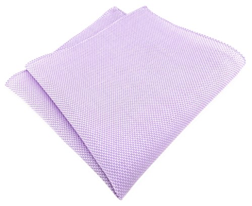 TigerTie Einstecktuch - 100% Baumwolle Pique in flieder gemustert - Einstecktuch 30 x 30 cm