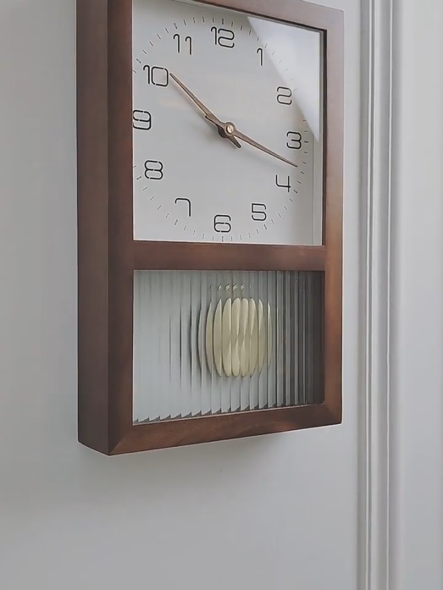 Reloj de Pared con Péndulo, Diseño Vintage Silencioso, 28x45 cm miniatura 7