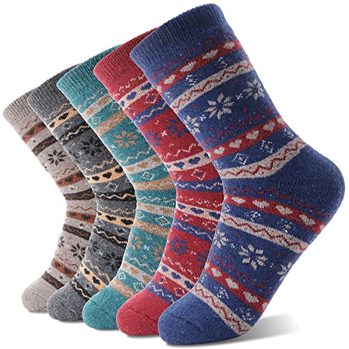 Sandsuced Wool Warm Socks for Women Winter Hiking...