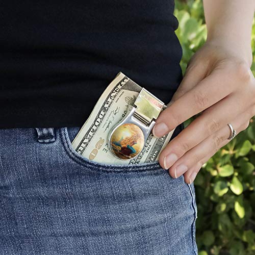 I Believe in Mermaids Tropical Beach Ocean Satin Chrome Plated Metal Money Clip2