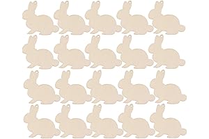 ARTIBETTER Bunny Wood Cutouts: Craft and Decorate with Flair