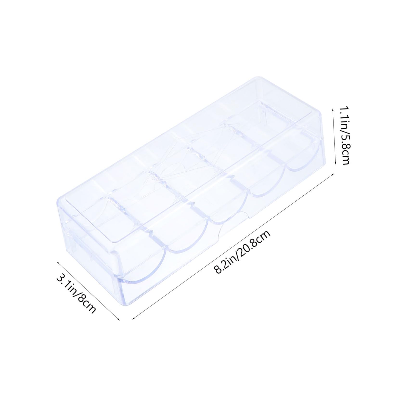 ifundom Organize Mahjong Chips Pp Small Container Box 100 Chips Easy to Open Travel-friendly