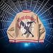 Marvel Superheroes Boys Varsity Bomber Jackets Zip-Up Miles Morales Spider-Man Graphic Print Jacket for Kids Casual Fashion Coats (Brown Size 18/20)