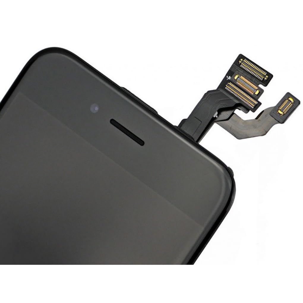 Pełny ekran do iPhone'a 6 Czarny: Retina LCD + szkło dotykowe w całości zmontowane na obudowie