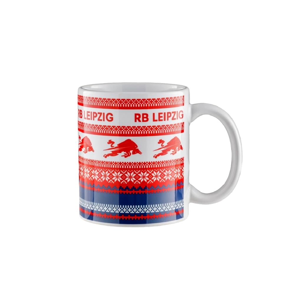 RB Leipzig Tazza Natalizia Invernale - Ceramica 0,3L - Logo Stampato, Microonde E Lavastoviglie - 3