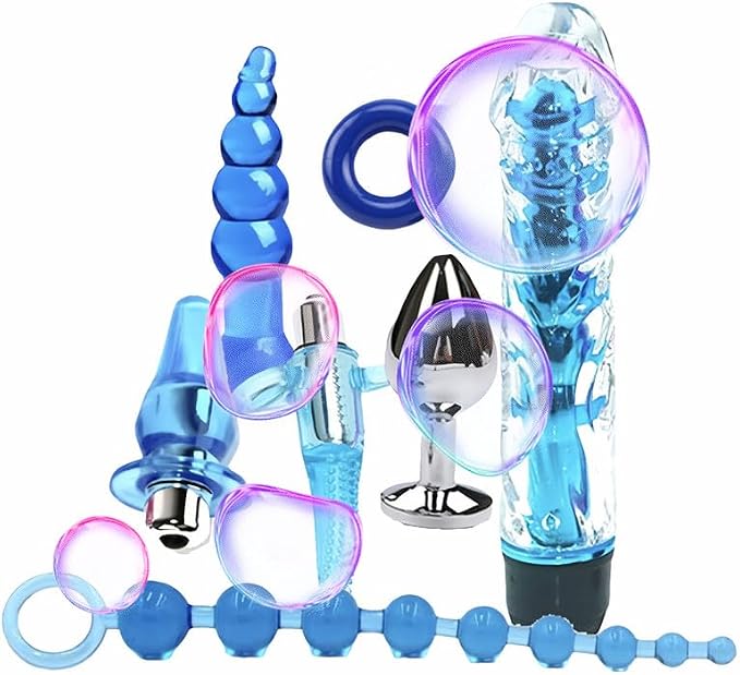 Hip Home Training Accessories, Massage Tool Set, Couple Gift, Yoga Training, One Set of Seven Blue