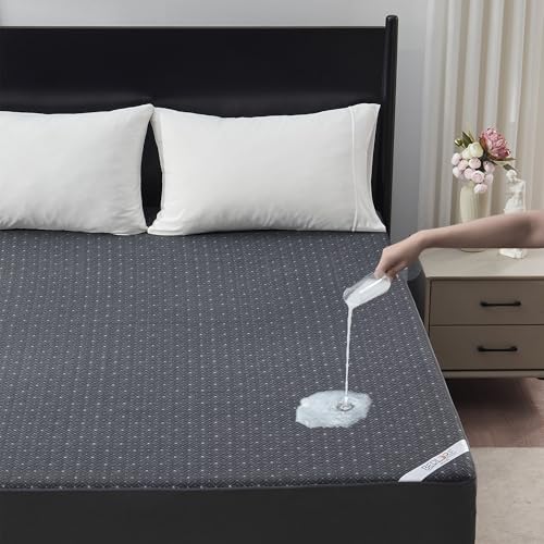 BEDLORE King Mattress Protector, Waterproof Noiseless Mattress Cover with Deep Pocket for...