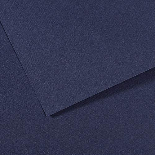 Canson Pack de 25 feuilles, 7 teintes 60% abeille 160 g (140), bleu indien, 21 x 29,15