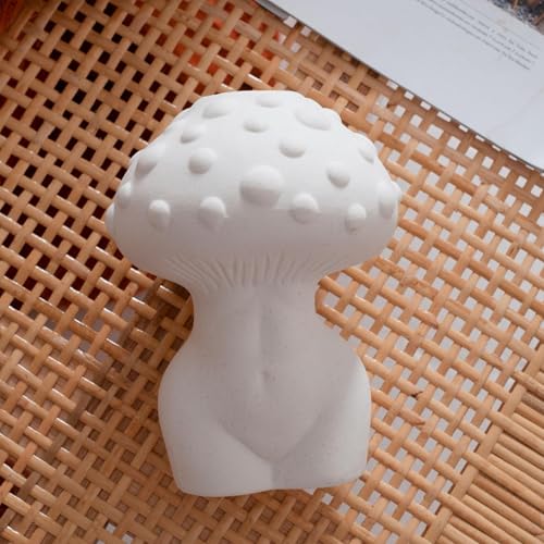 Vase à fleurs en forme de champignon avec étagère design pour bureau - 7