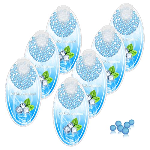 Billes menthol capsules,bille menthol parfumé,7 boîtes, 700 gélules,DIY Menthol capsule mentholée(Super menthe)