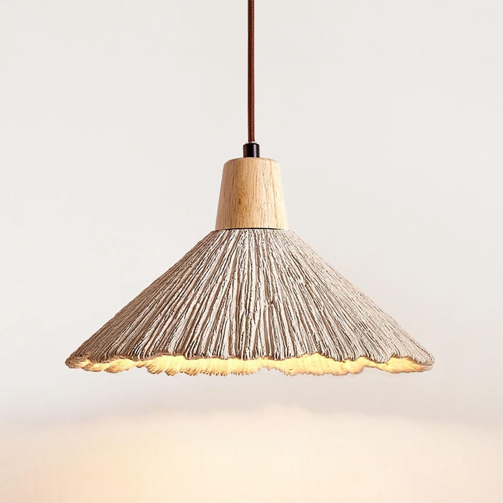 HYJAUSXB Ceiling Light Chandelier Modern Scandinavian Pendant Concrete Shade LED Creative Fixture Lamp for Dining Room Study Kitchen Island（17 Inch ）