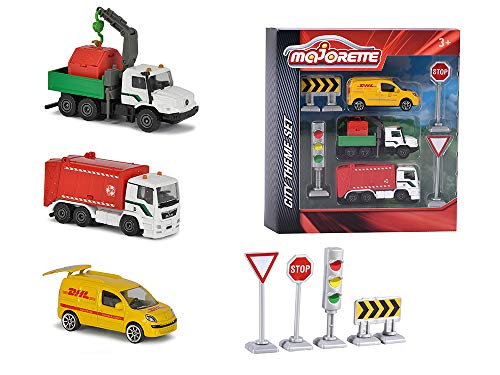 Preisvergleich Produktbild Majorette 212058586 - Theme Set City, Miniaturfahrzeug