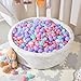 Ball Pit Balls for Kids - Mixed Star Heart Round Crush Proof Play Plastic Balls for Ball Pit Phthalate Free BPA Free Non-Toxic Indoor Outdoor,Soft Plastic Pool Balls for Kids Birthday Party.