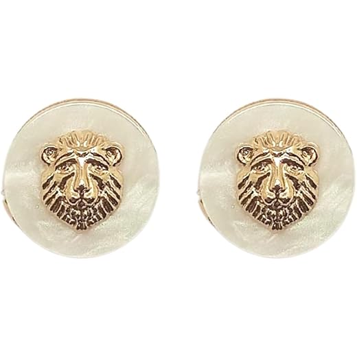 Lion Face Button Cover for Men
