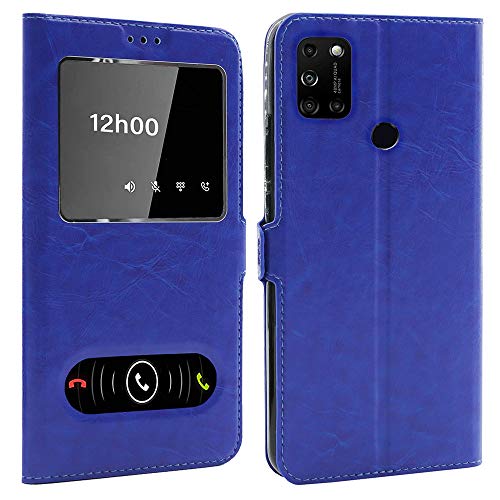 CEKA TECH Coque pour Wiko View 5 (6.55 Pouces), Etui Housse avec FENETRES, Pochette Magnétique...