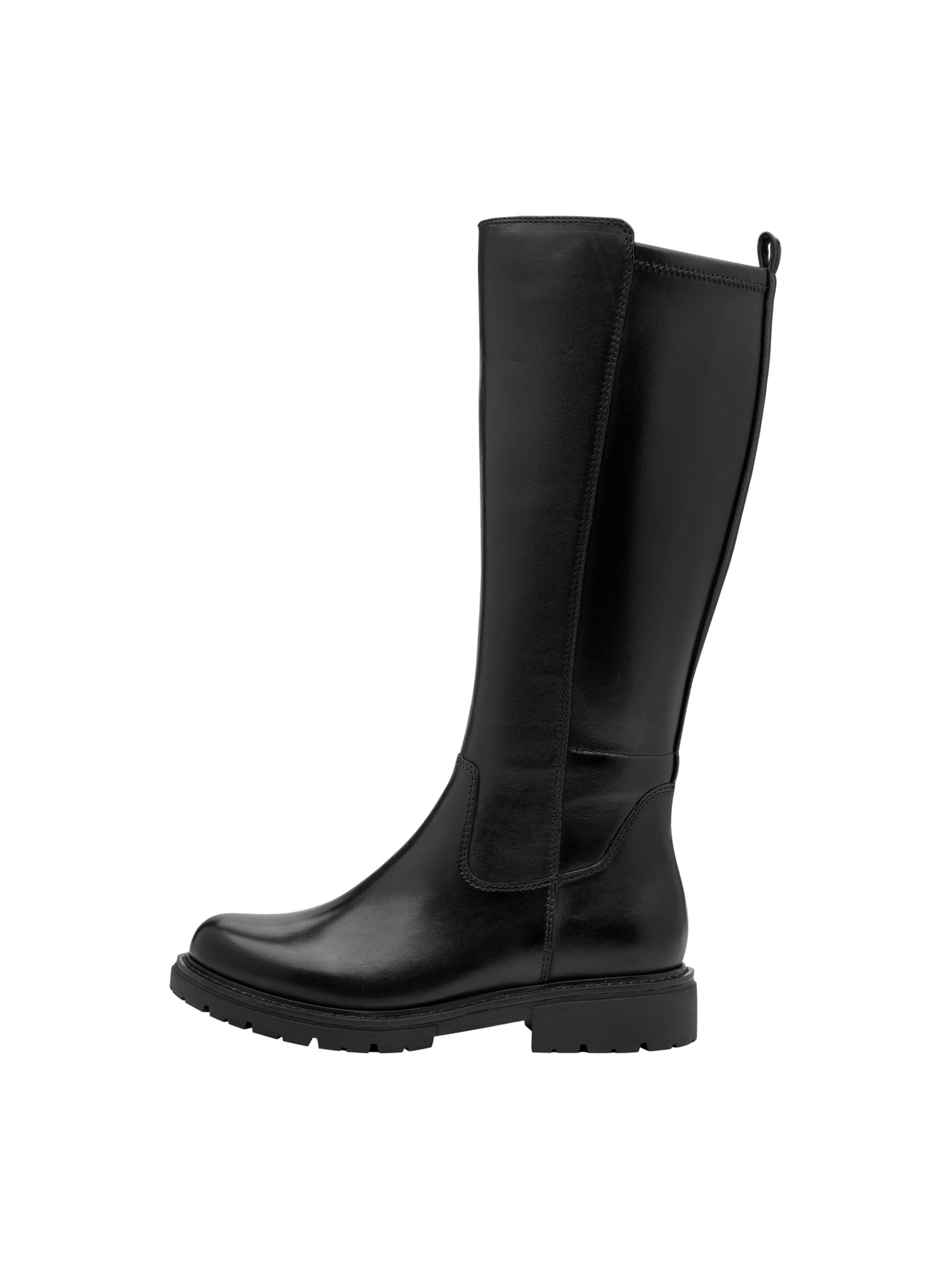 Jana bottines cuir femme à lacets avec fermeture éclair