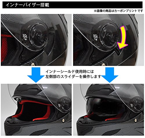 Amazon | 【THH】 インナーサンバイザー採用 フルフェイス ヘルメット