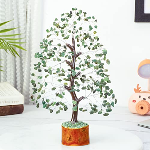 Image of Crocon Green Aventurine Crystal Tree of Life, Birthday Gifts for Women