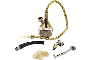 Portable Mini Hookah Set with Caratbong Gold