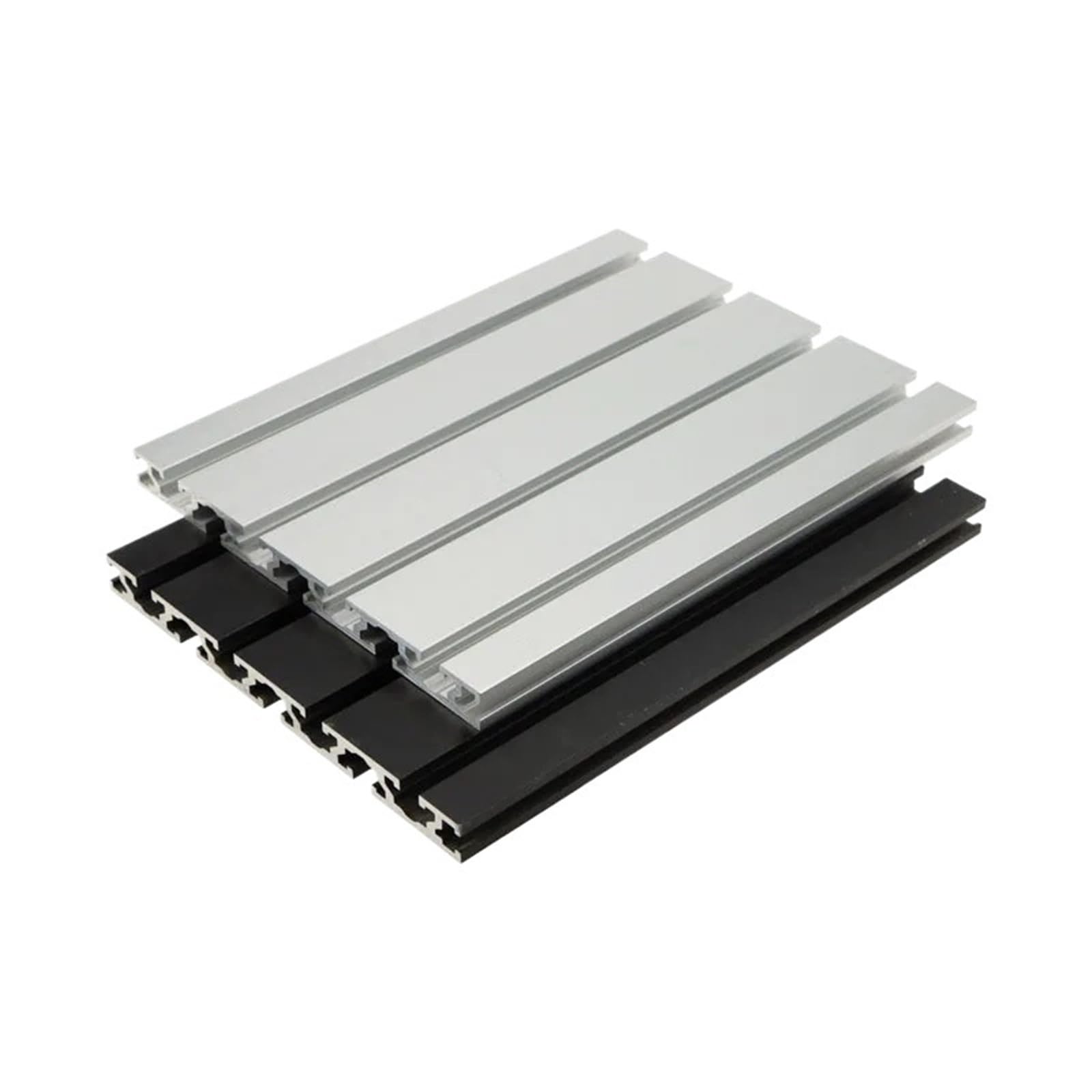 GTPBAO 15180 Profilo estruso in alluminio anodizzato 15x180mm Banco da lavoro con guida lineare 2,4mm di spessore della parete Guida industriale Telaio fai da te Binario estruso(Nero,900mm)