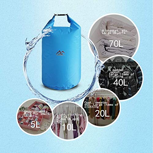 Bolsa seca flotante impermeable 20L ligera perfecta para playa, pesca, kayak, navegación, senderismo y camping miniatura 7