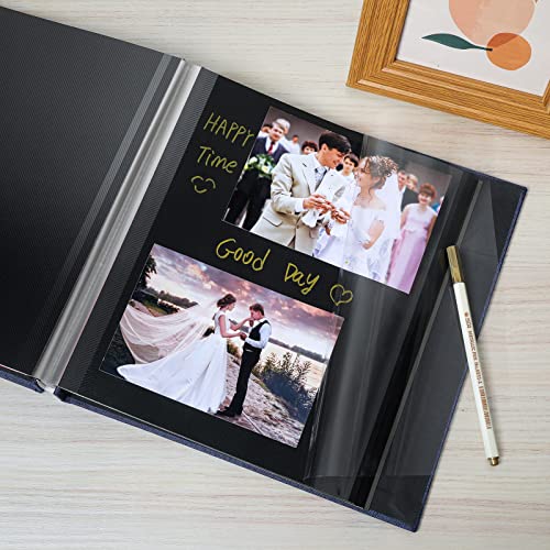 Spbapr Großes Fotoalbum, selbstklebender Leineneinband, magnetisches Scrapbook-Album, DIY-Scrap-Buch… – Ansicht 4