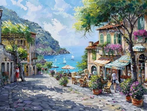 Artisanat adulte à offrir : kit Diamond Painting bord de mer pour passionnés de DIY