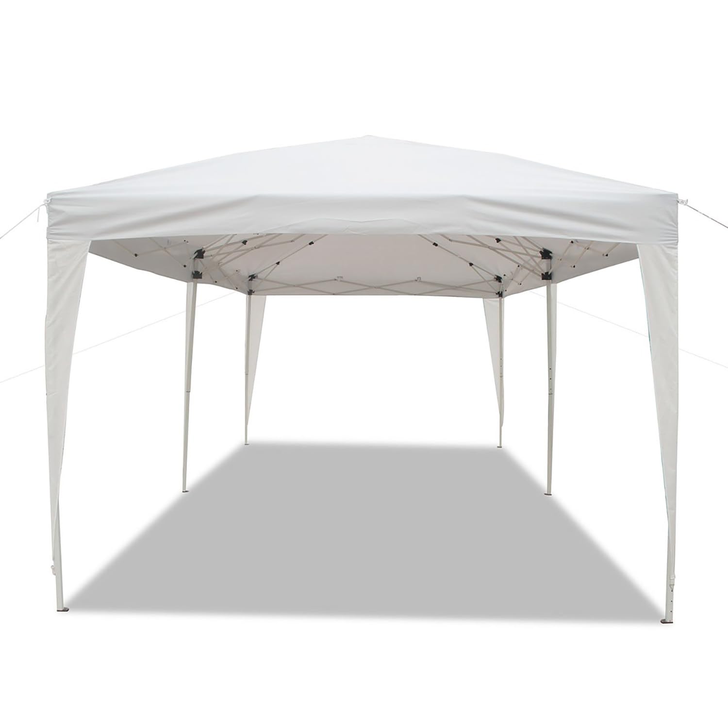 Goutime Faltpavillon Pavillon Partyzelt Wasserdicht 3x6m Mit 4 Seitenwänden Und Tasche Mit Rädern,Gartenpavillon für Hochzeiten,Freien,Garten,partyzelt（Weiß）