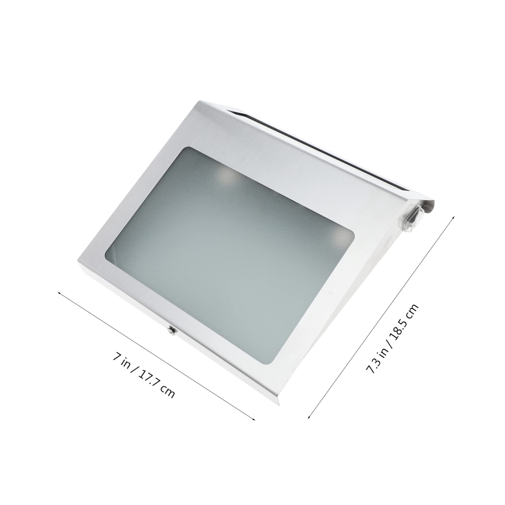 SHINEOFI Lampada Solare da Parete per Numero Civico, Set 1, Bianca | Acciaio Inossidabile e Acrilico, Controllo Luce, per Mostrare L’indirizzo Esterno