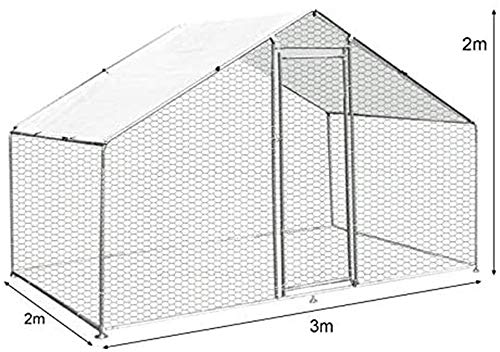 Large Chicken Coop Walk-in Metal Poultry Cage House Rabbits Habitat Cage Spire Shaped Coop with Waterproof and Anti… - Image 3