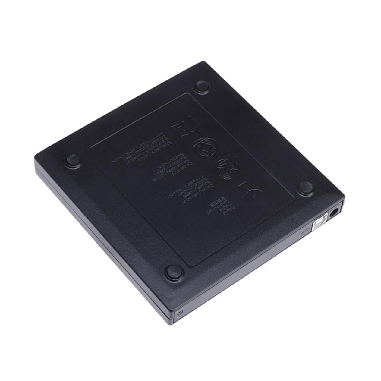 OSOLADY USB External Cd DVD Burner and Reader Portable Black Optical Drive for Laptop Compatible Xp Easy to Use Lightweight Design for Cd DVD Media