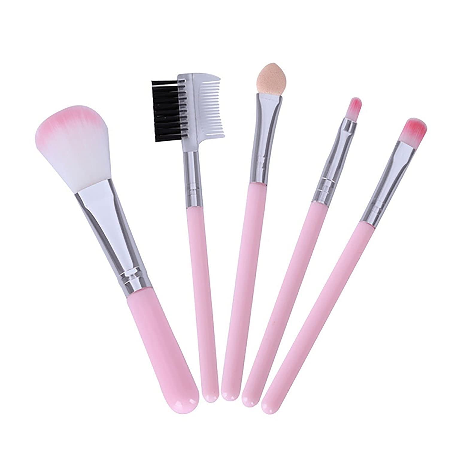 AG TRADE5Pcs Eye Shadow Foundation Eyebrow Eyeliner Eyelash Lip Brush Makeup Brushes Cosmetic Tool Make Up Eye Brush Set