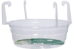 Clear 12 Inch Plastic Hanging Basket Drip Pan