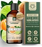 NORDHOLZ® Saunaaufguss BIO "#10 Launenheber" intensiv & authentisch [100% Naturreine Bio Öle] Sauna Aufguss Konzentrat mit Orange & Limette - Manufaktur aus Bayern