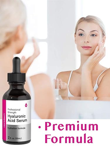 Miniatura 3 de Suero de ácido hialurónico para la cara 2 onzas suplemento hidratante sin parabenos y SLS por Horbaach